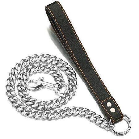 PRADOG Chain Dog Leash Metal Chew Proof 15MM Heavy...