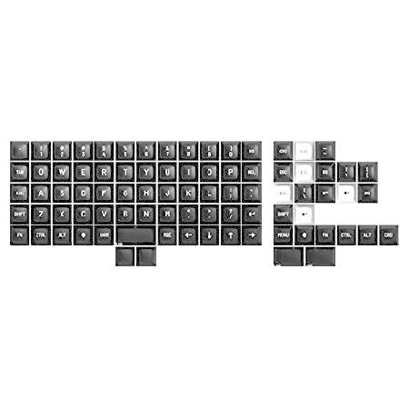 DROP MT3 White-on-Black Keycap Set, ABS Hi-Profile...