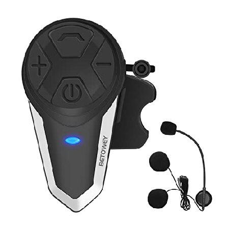 BETOWEY Motorcycle Bluetooth Headset, BT-S3 V5.0 H...