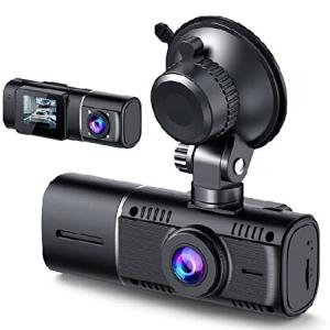 LAMTTO Dual Dash Cam Front and Inside 1080P Dash C...