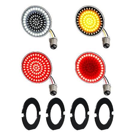 NTHREEAUTO 1157 Front Rear LED Turn Signals for 2I...