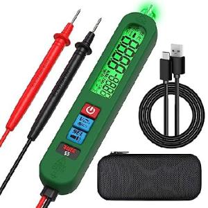 SHUANGTODA Digital Multimeter Voltmeter Smart Electrical Tester Measures Rechargeable Voltage Current Test Pen with LED Backlight Live Wire Capacitorの商品画像