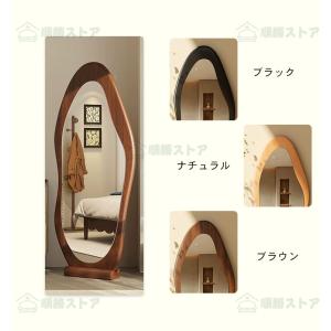 全身鏡 壁掛け おしゃれ ウォールミラー 木製...の詳細画像1