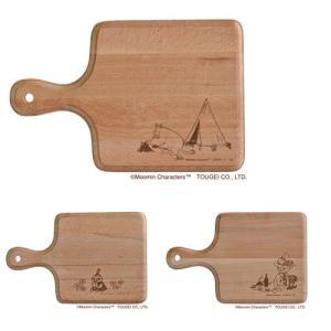 しもかぷ工房 まな板 shimokap カッティングボード ムーミン カッティングボード 木製 丸M 170×350×13mm まな板