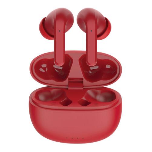 【送料無料】[BTW101] Bluetooth ワイヤレスステレオイヤホン ANC レッド SEI...
