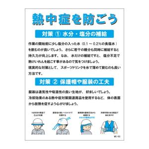 昭和商会 N11-89 防暑 熱中予防看板 青