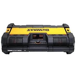 DEWALT ToughSystem Radio and Battery Charger, Bluetooth Music Player (DWST0