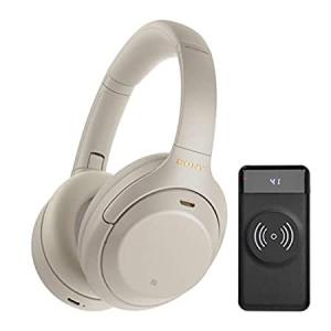 Sony WH-1000XM4 Wireless Noise Canceling Over-Ear Headphones (Silver) with
