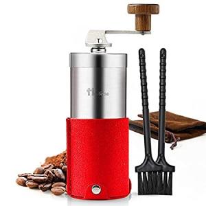 Portable Manual Coffee Grinder Set Professional Conical Ceramic Burrs Stain