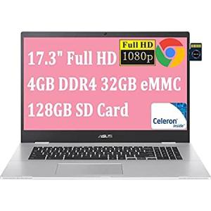Asus Chromebook 17 Laptop I 17.3" Full HD Display I Intel Celeron N4500 I 4
