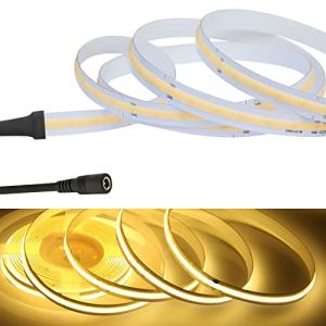 LEKE COB テープライトLEDストリップライトフレキシブル 高密度 LEDテープライト 1.5m 320LEDs/m 電球色3000K D