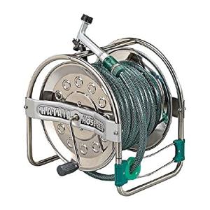ハタヤ レバーノズル付 SSD-20 ステンレスホースリール ステンノホースリール