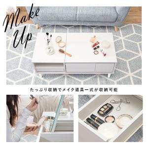 天板上げればドレッサー コスメテーブル / セ...の詳細画像2