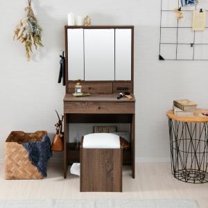 ドレッサー 三面鏡 コンパクト デスク スツー...の詳細画像4