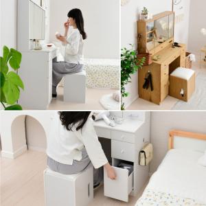 BELLEB 三面鏡 ドレッサー 幅90cm ...の詳細画像3