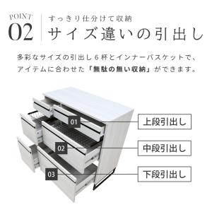 カップボード 食器棚 ロータイプ キッチンボー...の詳細画像5