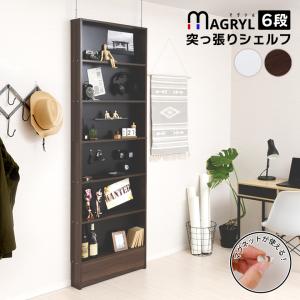 背面スチール+マグネット棚でスペースをフル活用 マグリル突っ張り