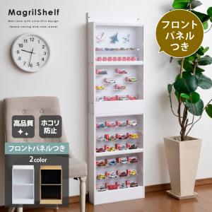 完成品アクリルふた付き 超薄型 コレクションボード スリムタイプ 木製