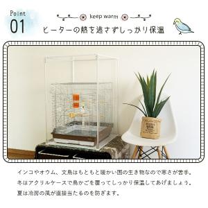 Lサイズ登場 アクリル 鳥かごカバー とりまる...の詳細画像2