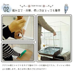 Lサイズ登場 アクリル 鳥かごカバー とりまる...の詳細画像4