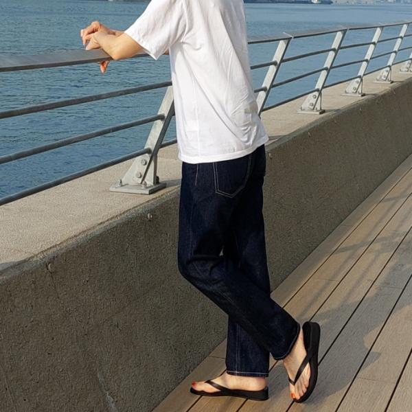 デニムテーパードパンツ レディース ファッション ボトムス パンツ デニム ジーンズ 日本製 キャン...