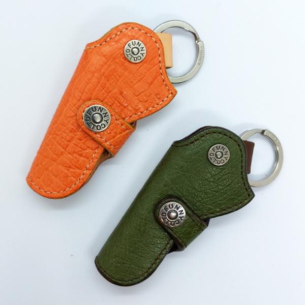 キーホルスター スムースオーストリッチ FUNNY ファニー  ホルスター型キーホルダー 革 レザー...