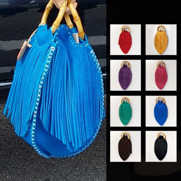 ソフトレザーバッグ レディース 鞄 本革 スウェード フリンジ FUNNY ファニー キャンセル返品...