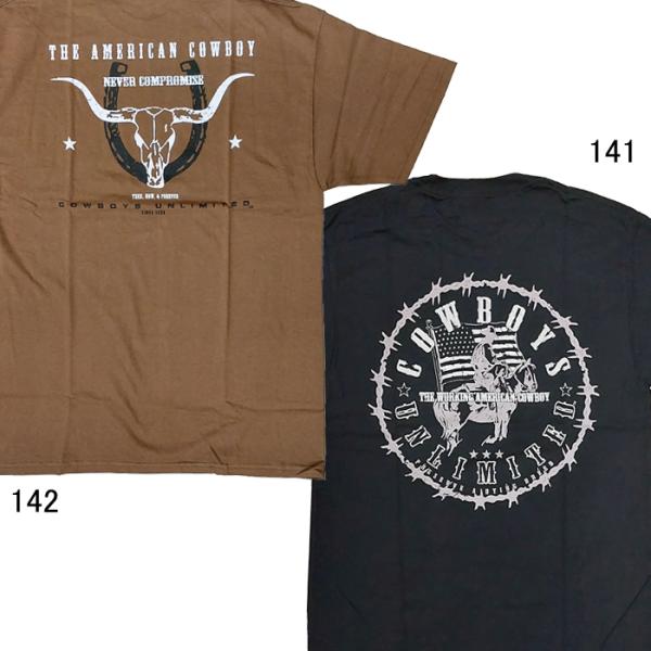 Tシャツ 半袖 カウボーイズ アンリミテッド Cowboys Unlimited T-Shirt 黒...