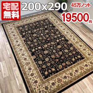 ラグ 3畳 カーペット 絨毯 じゅうたん ラグマット 厚手 おしゃれ 厚手 約3畳 約4畳 エジプト ウィルトン織 200x290cm BRG