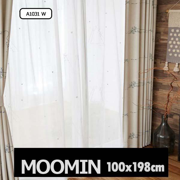 カーテン ムーミン MOOMIN レース 洗える ウォシャブル 日本製 100 x 198 cm タ...