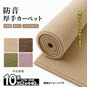 カーペット 10畳 日本製 防ダニ 防音 厚手 江戸間 床暖房対応 絨毯 おしゃれ 北欧 スミノエ サウンドヘイズの商品画像