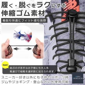 靴紐 結ばない シューレース 靴ひも NODC...の詳細画像1