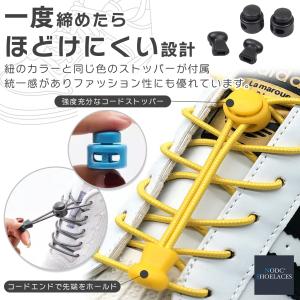 靴紐 結ばない シューレース 靴ひも NODC...の詳細画像2