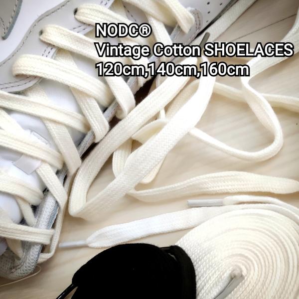 靴紐 シューレース 靴ひも NODC Vintage Cotton SHOELACES 120cm ...