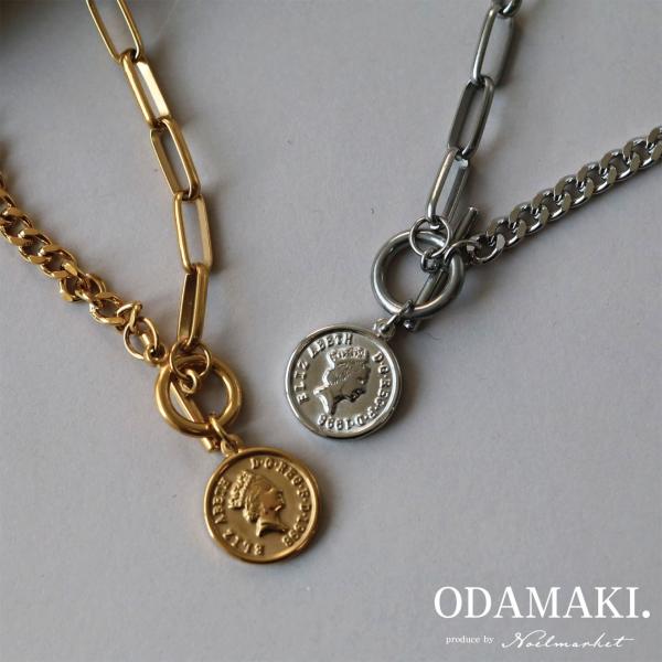 コインネックレス ネックレス 金属アレルギー対応 つけっぱなし ステンレス シルバー ゴールド
