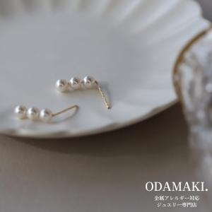 anq.（アンク） ピアス 「anq.」K10 マーキスパールピアス 淡水パール