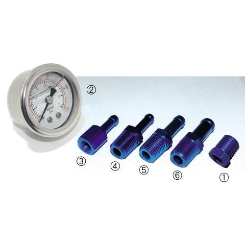 オートスタッフ フューエル 燃圧レギュレーター 単品パーツ ホース口 φ6.5 1/8NPTメス A...