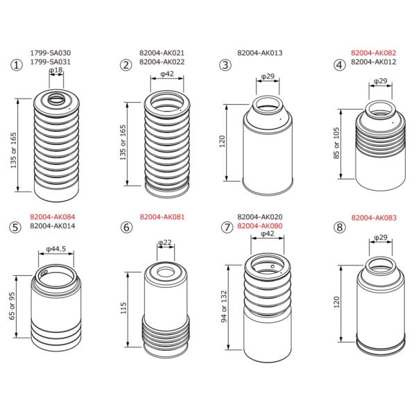 82004-AK012 ダストブーツセット   HKS