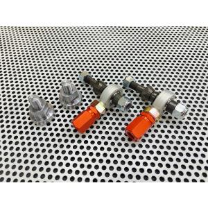 FC3S RX-7 タイロッドエンド超切れ角 オレンジ スーパーナウ