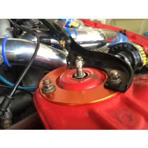 FD3S RX-7 フロントアッパー補強プレート 2枚 黒 スーパーナウ