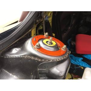 FD3S RX-7 リアアッパー補強プレート 2枚 ピンク スーパーナウ