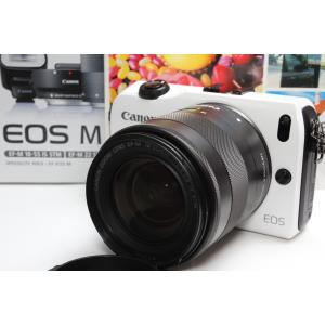 ミラーレス一眼 Canon キヤノン EOS M レンズキット ホワイト 新品SDカード付き｜nogi-camerayshop