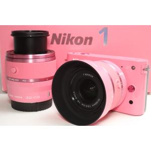 ミラーレス一眼 Nikon ニコン 1 J1 ダブルズームキット ピンクスペシャルキット 限定モデル 希少品 新品SDカード付き｜nogi-camerayshop