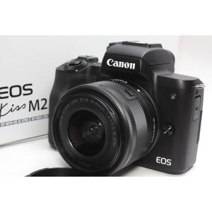 ミラーレス一眼 Canon キヤノン EOS Kiss M2 レンズキット ブラック 新品SDカード付き｜nogi-camerayshop