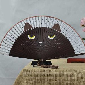 扇子 猫 可愛い お洒落 和風 ねこ ネコ柄 ...の詳細画像4