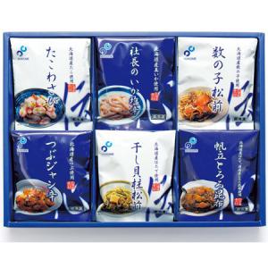 海鮮 ギフト 詰め合わせ 送料無料 たこわさび/いか塩辛/数の子松前漬け/つぶジャン辛/干し貝柱松前/帆立とろろ昆布 各120g 価格 5785円 おつまみ 詰め合わせ