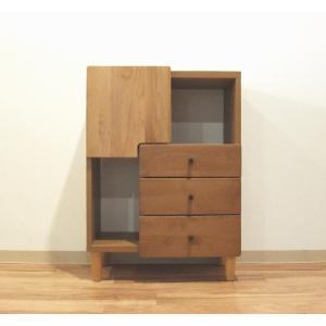 キャビネット サイドボード 北海道産 民芸家具 茶棚 幅120cm 高さ100cm