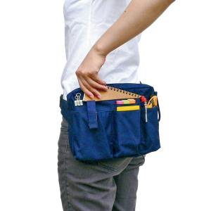 文具エプロンバッグ マチ付 ブラック BE00...の詳細画像3