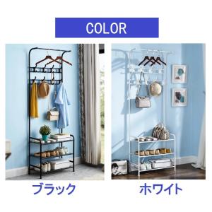 フック付き ハンガーラック スリム おしゃれ ...の詳細画像5