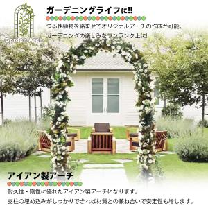 ガーデンアーチ アーチ アイアン ゲート バラ...の詳細画像1